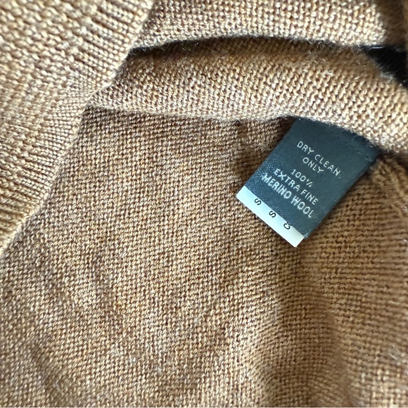 Bonobos Extra Fine Merino Wool Pullover Sweaterer V-Neck Brown Tan Men’s XS - Picture 11 of 15